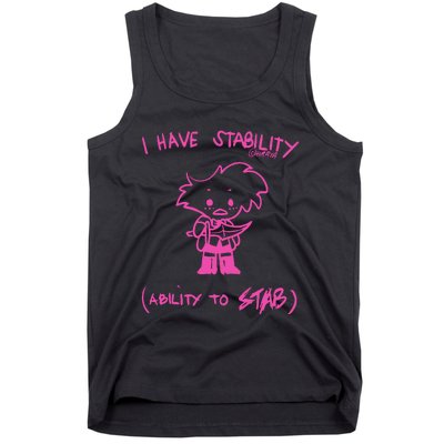 I Have Stability Ability To Stab Angel Dust Fanart Tank Top