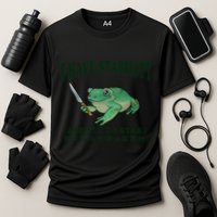 I Have Stability Ability To Stab Funny Frog Cooling Performance Crew T-Shirt