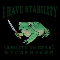 I Have Stability Ability To Stab Funny Frog Drawstring Bag