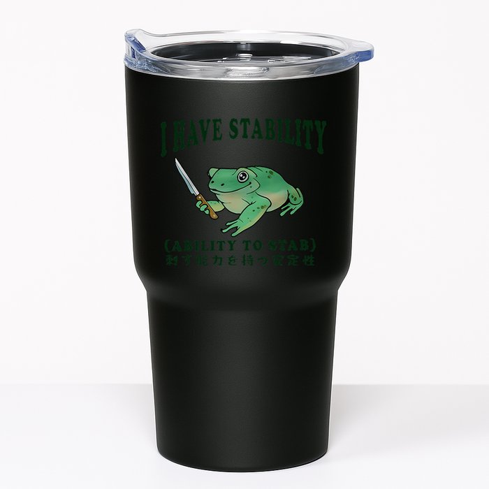I Have Stability Ability To Stab Funny Frog Tumbler