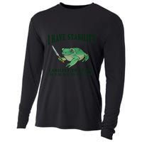 I Have Stability Ability To Stab Funny Frog Cooling Performance Long Sleeve Crew