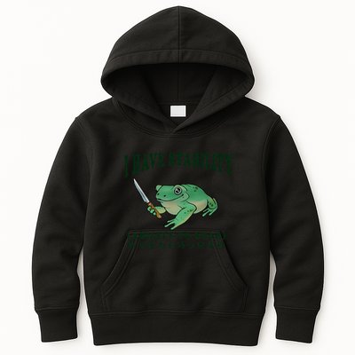 I Have Stability Ability To Stab Funny Frog Kids Hoodie
