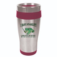 I Have Stability Ability To Stab Funny Frog 16oz Travel Tumbler