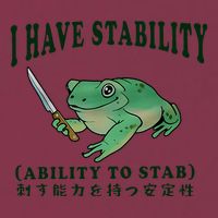I Have Stability Ability To Stab Funny Frog 16oz Travel Tumbler
