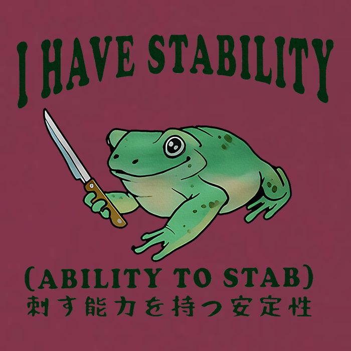 I Have Stability Ability To Stab Funny Frog 16oz Travel Tumbler