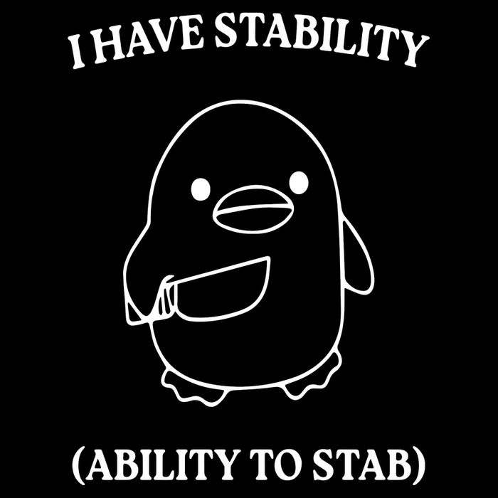 I Have Stability Ability To Stab Trending Funny Duck 7-Panel Snapback Hat