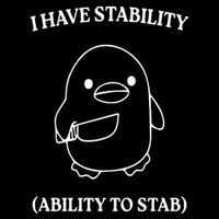 I Have Stability Ability To Stab Trending Funny Duck 16 in Basic Backpack