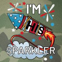 I'm His Sparkler July 4th His And Hers Matching Couples Cute Legacy Tie Dye Trucker Hat