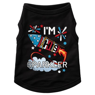 I'm His Sparkler July 4th His And Hers Matching Couples Cute Doggie Tank