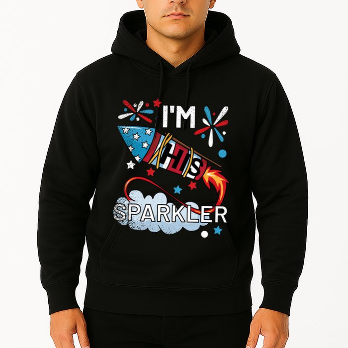 I'm His Sparkler July 4th His And Hers Matching Couples Cute Hoodie