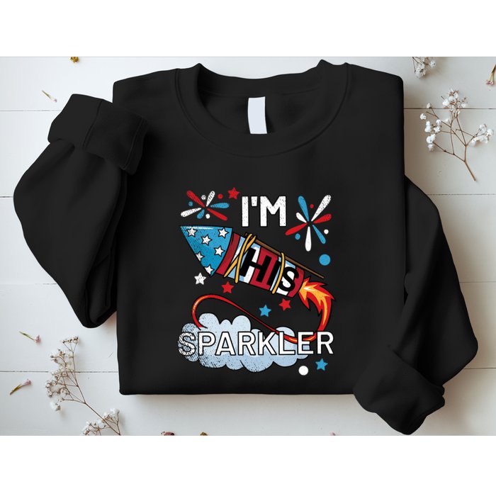 I'm His Sparkler July 4th His And Hers Matching Couples Cute Sweatshirt