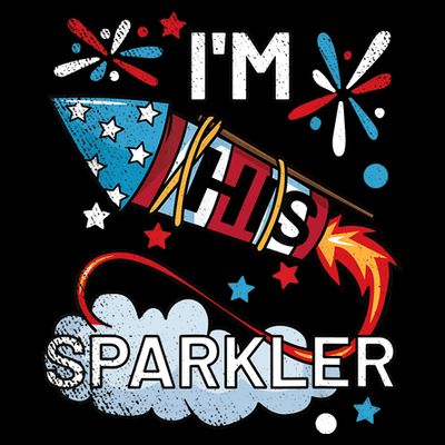 I'm His Sparkler July 4th His And Hers Matching Couples Cute T-Shirt