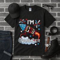 I'm His Sparkler July 4th His And Hers Matching Couples Cute Tall T-Shirt