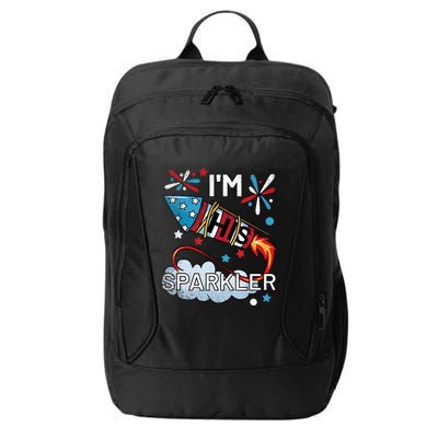 I'm His Sparkler July 4th His And Hers Matching Couples Cute City Backpack