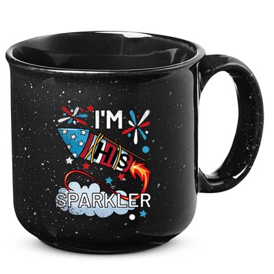 I'm His Sparkler July 4th His And Hers Matching Couples Cute 15oz Campfire Ceramic Mug
