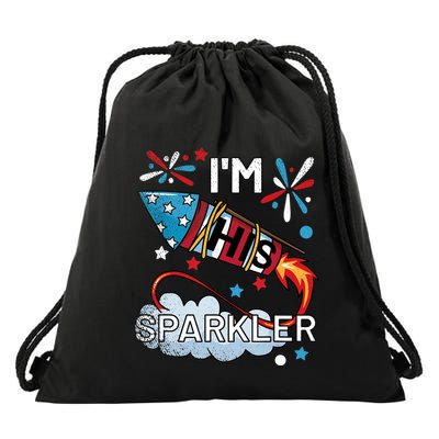 I'm His Sparkler July 4th His And Hers Matching Couples Cute Drawstring Bag