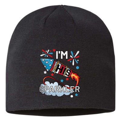 I'm His Sparkler July 4th His And Hers Matching Couples Cute Sustainable Beanie