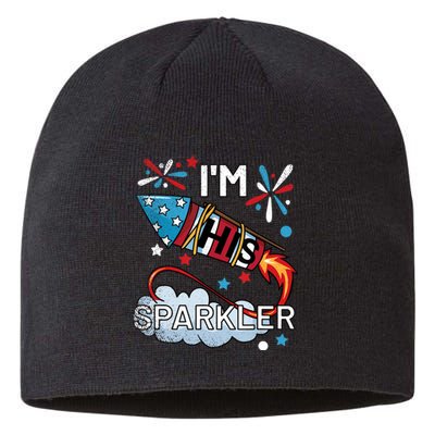 I'm His Sparkler July 4th His And Hers Matching Couples Cute Sustainable Beanie