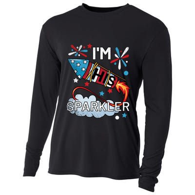 I'm His Sparkler July 4th His And Hers Matching Couples Cute Cooling Performance Long Sleeve Crew