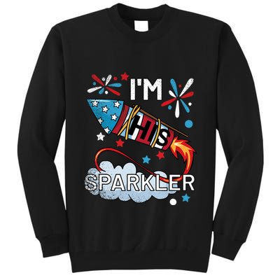 I'm His Sparkler July 4th His And Hers Matching Couples Cute Tall Sweatshirt