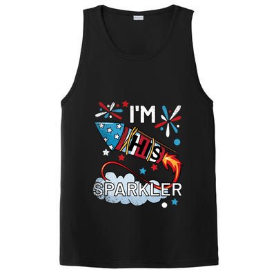 I'm His Sparkler July 4th His And Hers Matching Couples Cute PosiCharge Competitor Tank