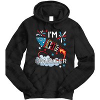 I'm His Sparkler July 4th His And Hers Matching Couples Cute Tie Dye Hoodie