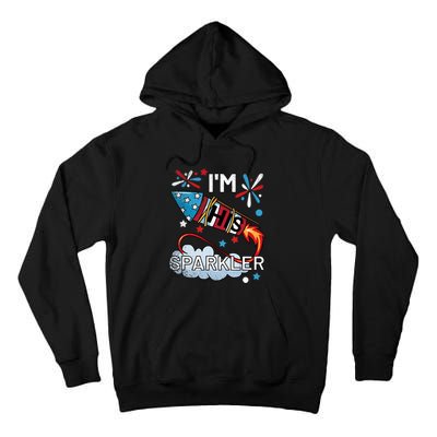 I'm His Sparkler July 4th His And Hers Matching Couples Cute Tall Hoodie