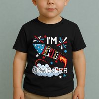 I'm His Sparkler July 4th His And Hers Matching Couples Cute Toddler T-Shirt