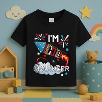 I'm His Sparkler July 4th His And Hers Matching Couples Cute Toddler T-Shirt