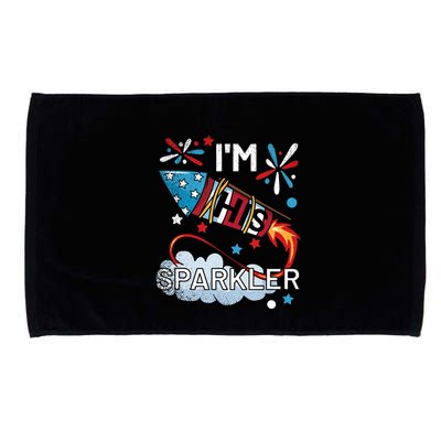I'm His Sparkler July 4th His And Hers Matching Couples Cute Microfiber Hand Towel