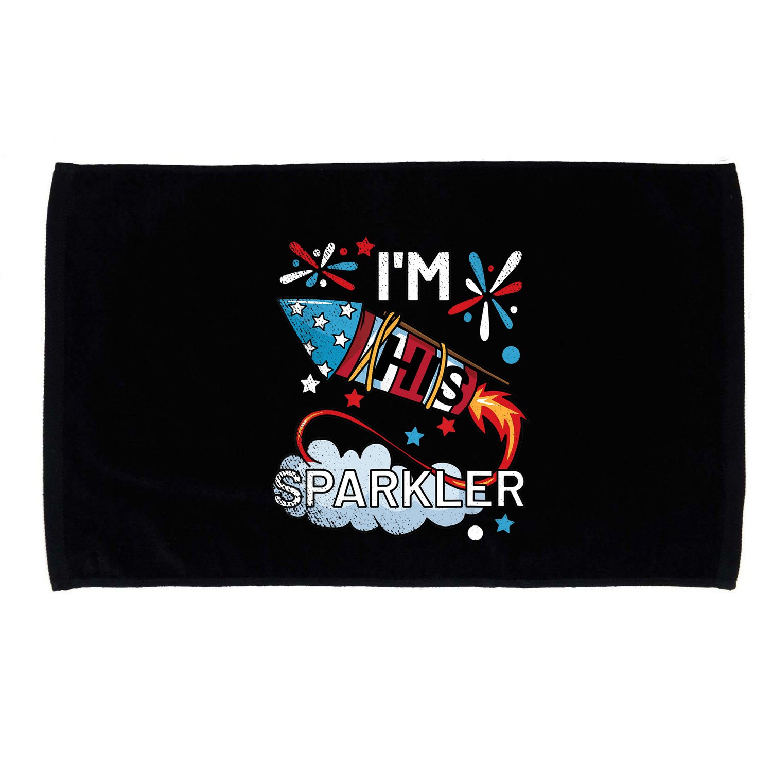 I'm His Sparkler July 4th His And Hers Matching Couples Cute Microfiber Hand Towel