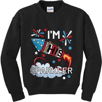 I'm His Sparkler July 4th His And Hers Matching Couples Cute Kids Sweatshirt