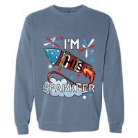 I'm His Sparkler July 4th His And Hers Matching Couples Cute Garment-Dyed Sweatshirt