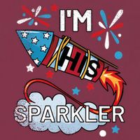 I'm His Sparkler July 4th His And Hers Matching Couples Cute 16oz Travel Tumbler