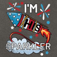 I'm His Sparkler July 4th His And Hers Matching Couples Cute Cotton Canvas Backpack