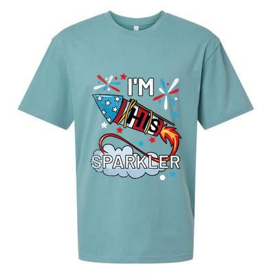 I'm His Sparkler July 4th His And Hers Matching Couples Cute Sueded Cloud Jersey T-Shirt