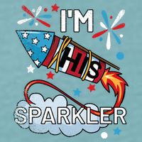 I'm His Sparkler July 4th His And Hers Matching Couples Cute Sueded Cloud Jersey T-Shirt