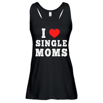 I Heart Single Moms Funny I Love Single Mommy Ladies Essential Flowy Tank