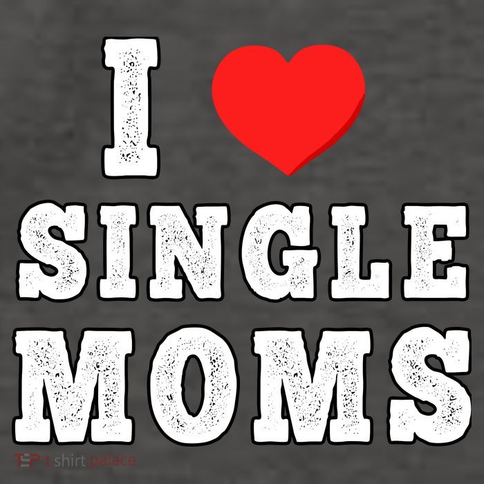 I Heart Single Moms Funny I Love Single Mommy Vector Backpack