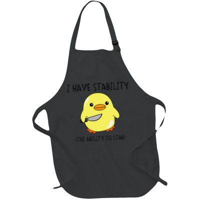 I Have Stability Ability To Stab Funny Meme Sayings Apron