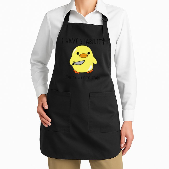 I Have Stability Ability To Stab Funny Meme Sayings Apron