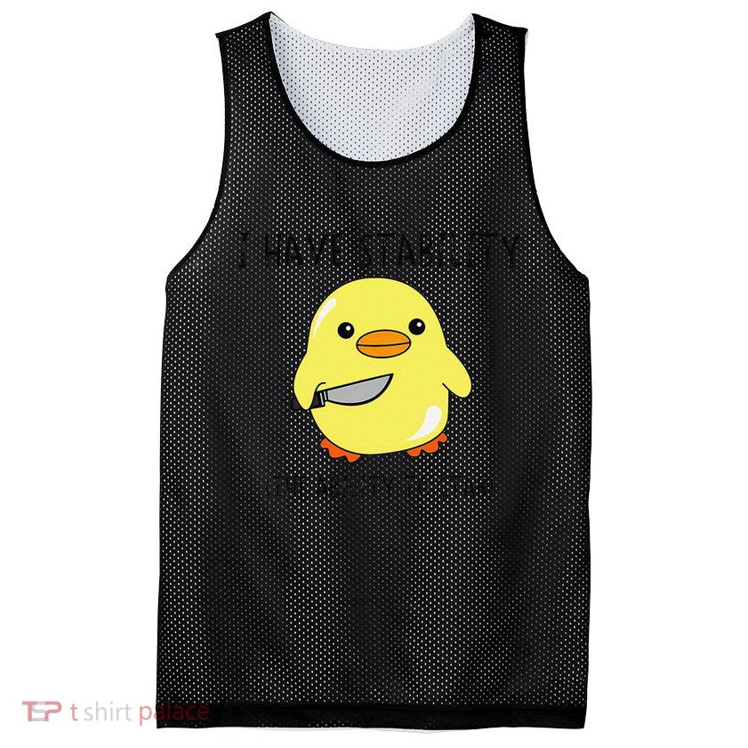 I Have Stability Ability To Stab Funny Meme Sayings Mesh Reversible Basketball Jersey Tank