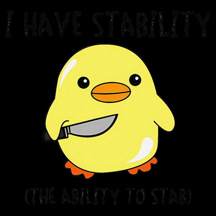 I Have Stability Ability To Stab Funny Meme Sayings Pom Pom 12in Knit Beanie