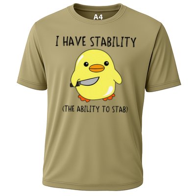 I Have Stability Ability To Stab Funny Meme Sayings Performance Shirt