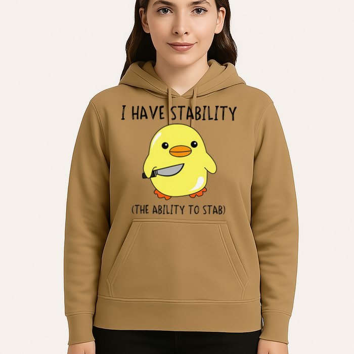I Have Stability Ability To Stab Funny Meme Sayings Hoodie
