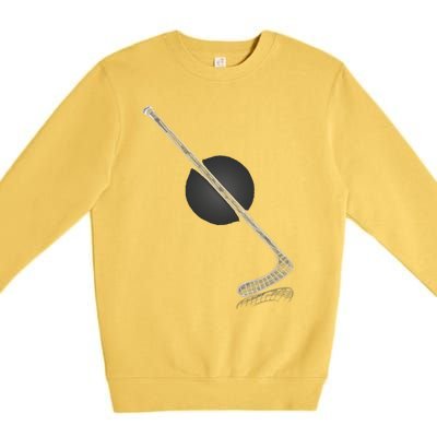 Ice Hockey Stick Player Gift Premium Crewneck Sweatshirt