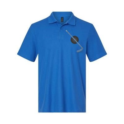 Ice Hockey Stick Player Gift Softstyle Adult Sport Polo