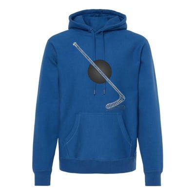 Ice Hockey Stick Player Gift Premium Hoodie