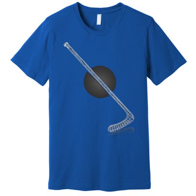 Ice Hockey Stick Player Gift Premium T-Shirt