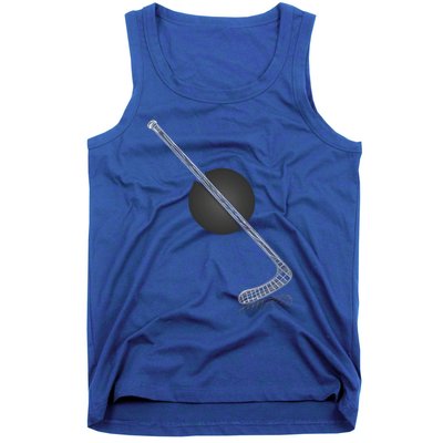 Ice Hockey Stick Player Gift Tank Top